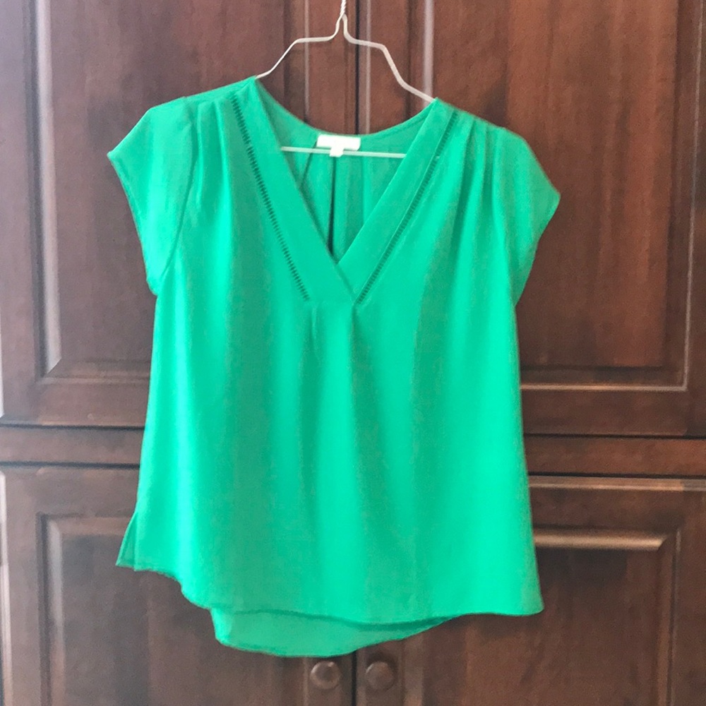 Green Short sleeved blouse